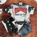 Dibs on the Cowboy Bleached Graphic Tee