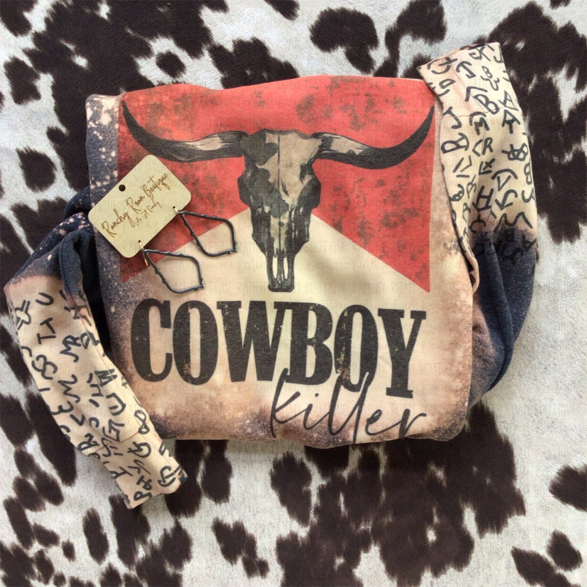 Cowboy Killer Cattle Brand Western Sweatshirt